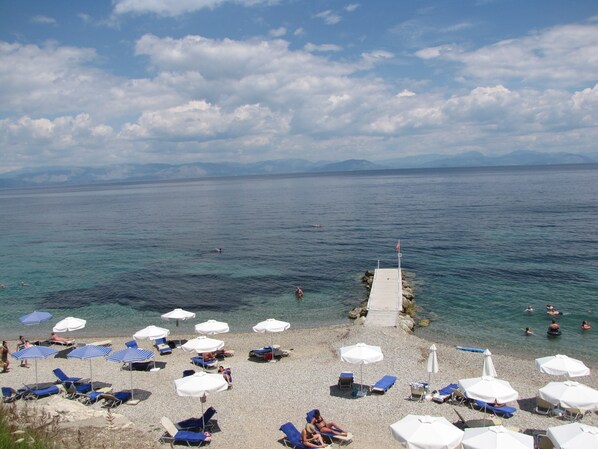 On the beach - Villa Margarita on the beach. (Corfu)