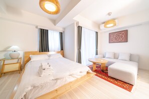 アパートメント | 1 室のベッドルーム、遮光カーテン、WiFi (無料)