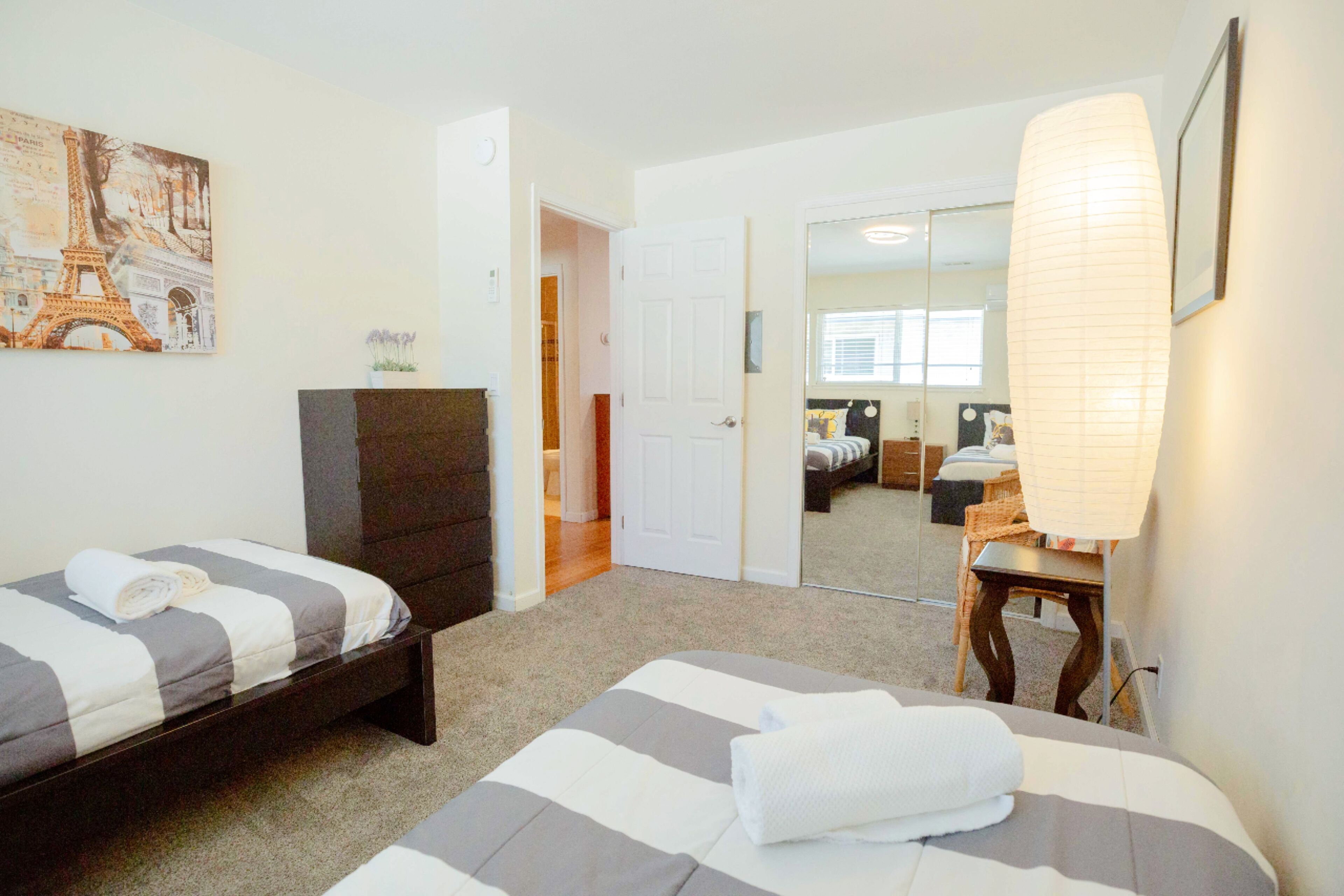 2 habitaciones, cuna de viaje y wifi 