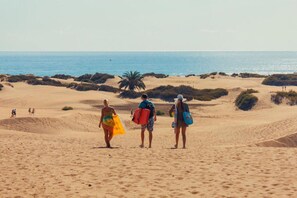 Vlak bij het strand