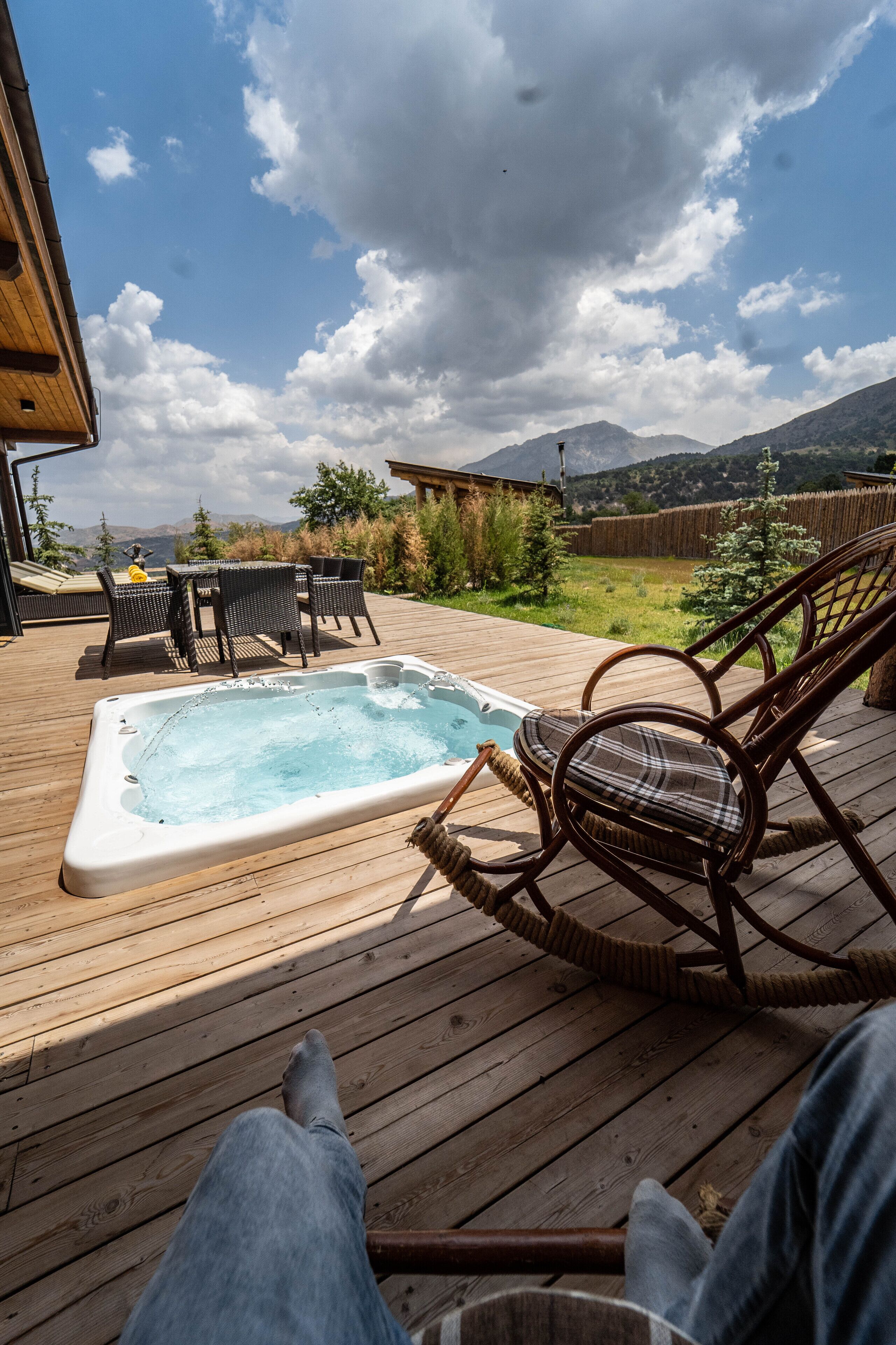 Een sauna, een bubbelbad, een stoombad, een Turks bad/hammam