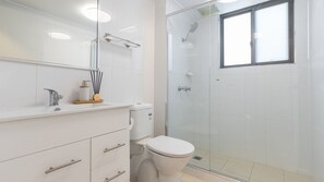 Shower, hair dryer