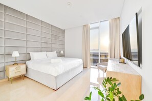 Appartamento Premium, 2 camere da letto, balcone, vista mare | Una cassaforte in camera, con stile personalizzato