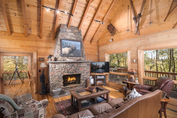Smart TV, fireplace, video games, foosball