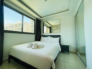 Appartement, 1 slaapkamer | 1 slaapkamer, beddengoed