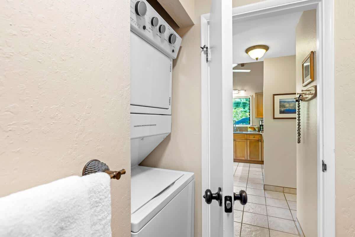 Washer and Dryer in the Downstairs Bath