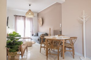 Departamento urbano | 1 habitación, sábanas de algodón egipcio y ropa de cama de alta calidad 