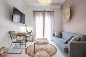 Departamento urbano | 1 habitación, sábanas de algodón egipcio y ropa de cama de alta calidad 