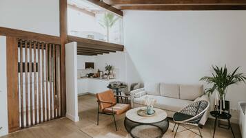 Apartamento Premium, bañera de hidromasaje (with sauna - Third) | 1 dormitorio, sábanas de algodón egipcio, ropa de cama de alta calidad