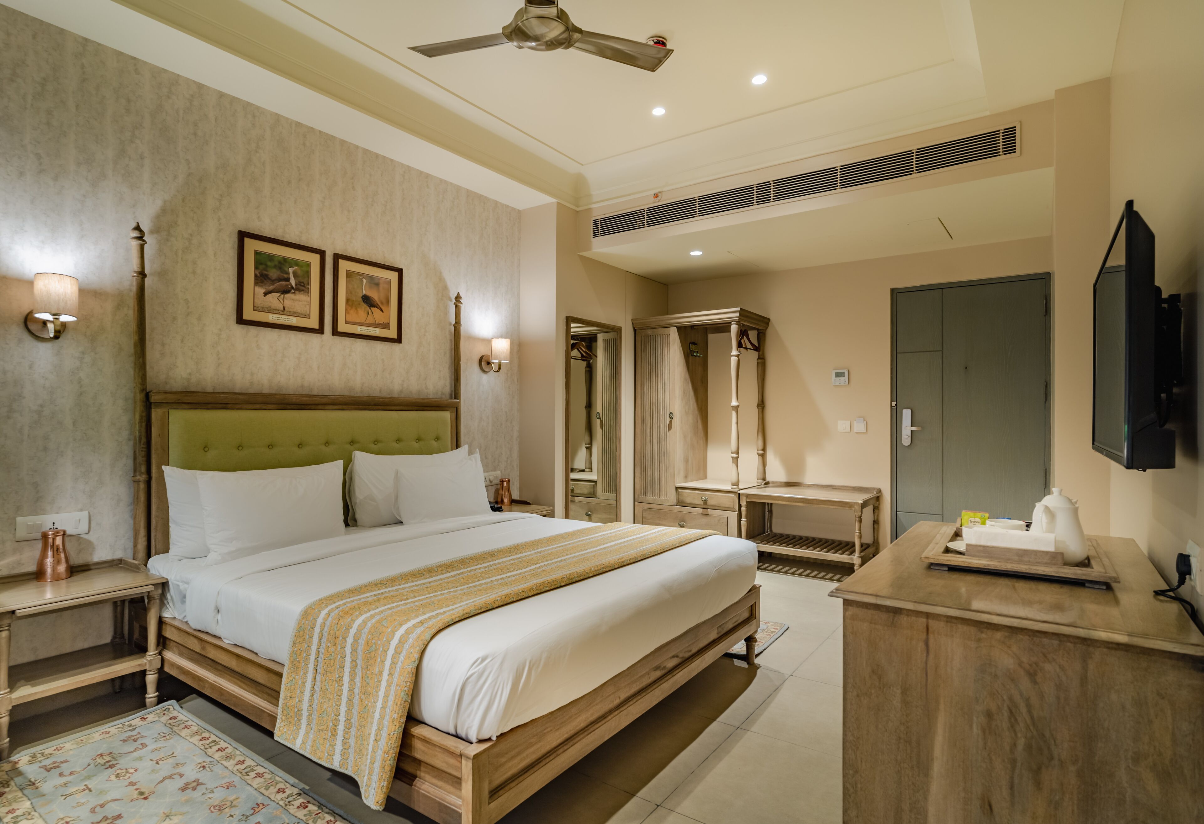 Minibar, in-room safe, desk, laptop workspace