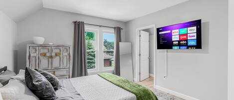 1 slaapkamer, een strijkplank/strijkijzer, gratis wifi, beddengoed