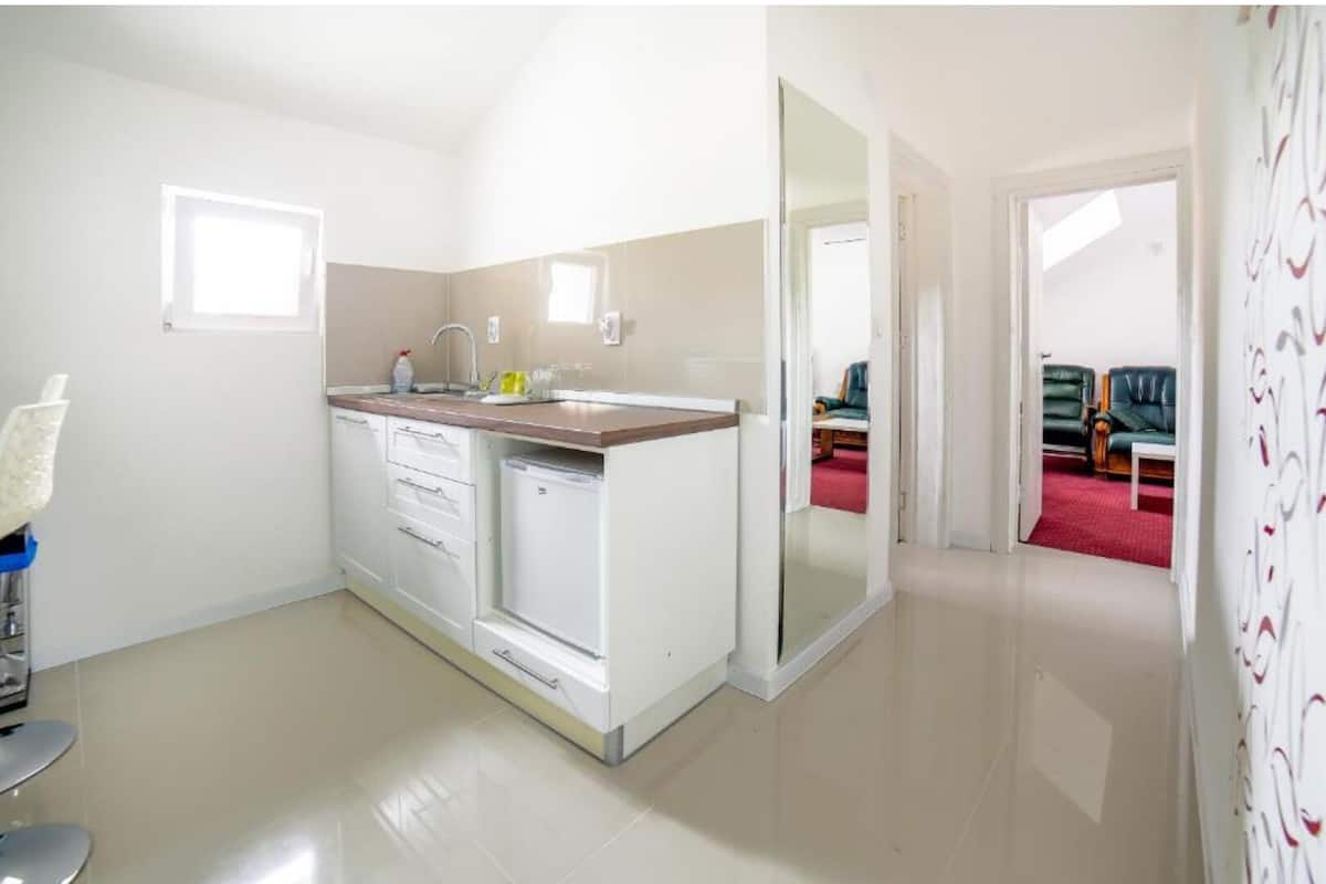 comfort apartment | private kitchenette | electric kettle, cleaning supplies