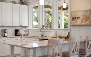 Fridge, microwave, oven, stovetop - Seagrove Beach Home + Private Pool, & Bikes (Santa Rosa Beach)