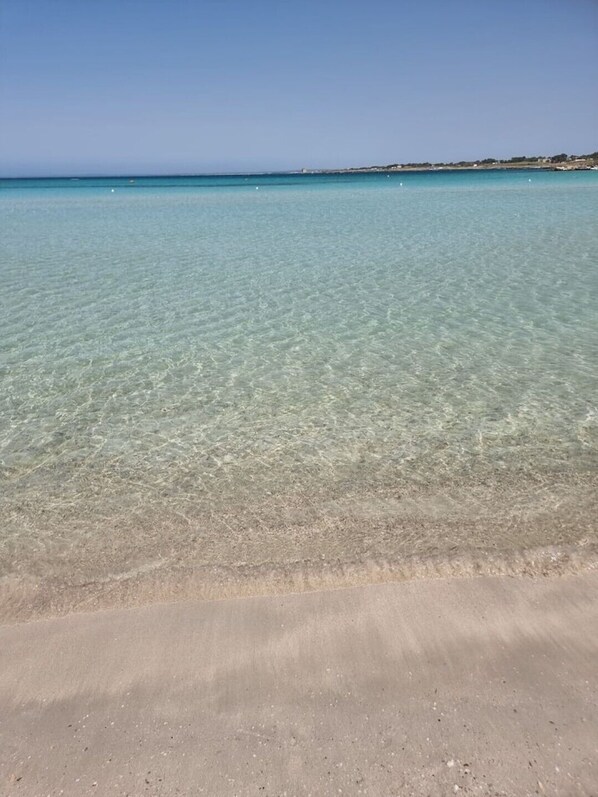 Beach nearby, sun loungers