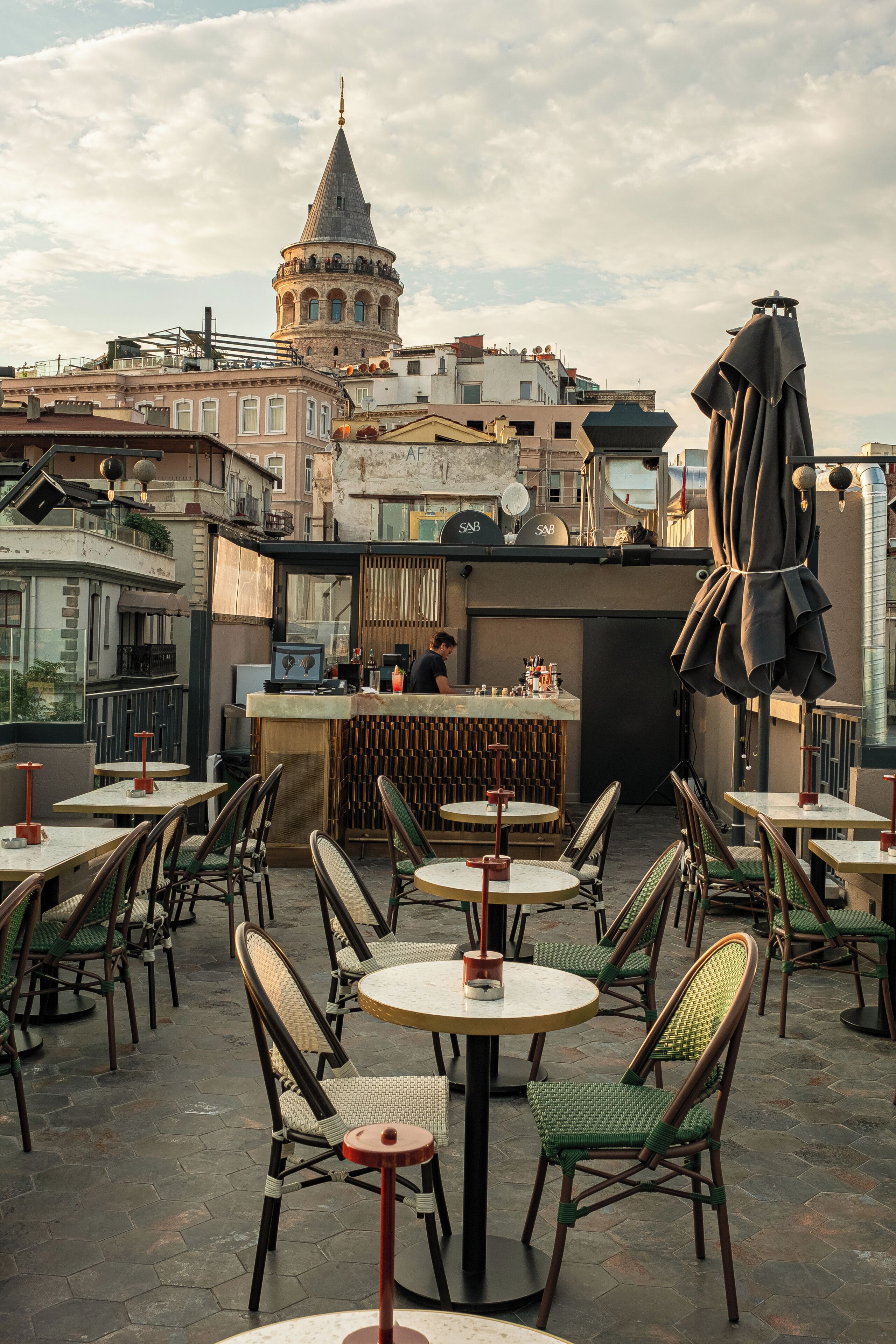 Terrasse sur le toit