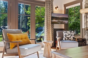 Televisio, takka, DVD-soitin