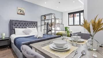 1 soverom, strykejern/-brett, wi-fi og sengetøy