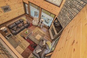 Smart TV, fireplace, DVD player