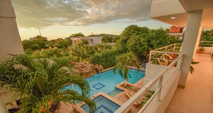 Villa para vacaciones en la playa. La casa grande Santa Marta