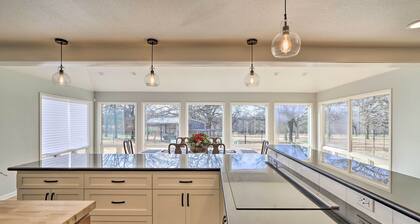 Grand Tulsa Getaway With Private Pond, Dock & Deck