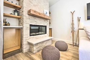 Apartment (2 Bedrooms) | Interior - Chic Condo w/ Fireplace: Walk to Main St Frisco! (Frisco)