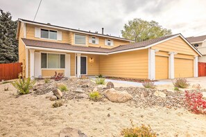 House (5 Bedrooms) | Interior - Relax Fireside & Play Pool! Home 4 Mi to Dtwn Reno (Reno)