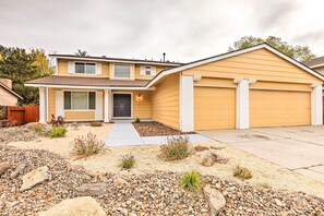 House (5 Bedrooms) | Interior - Relax Fireside & Play Pool! Home 4 Mi to Dtwn Reno (Reno)