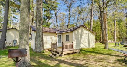Stone Lake Cabin w/ Private Deck & Fire Pit!