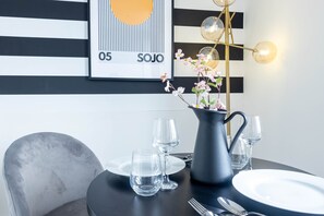 Exclusive Apartment, 1 Bedroom | Dining room - Leeds Haven - Niche 1 & 2 Bedroom Apartments with Cityscape views by Sojo Stay (Leeds)