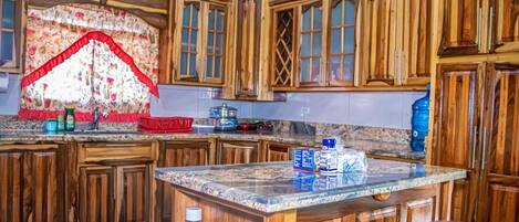 Grand réfrigérateur, micro-ondes, four, plaque de cuisson