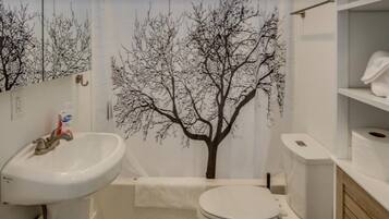 Secadora de cabello, bidet, toallas, jabón