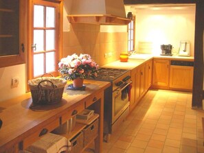 Fridge, microwave, dishwasher