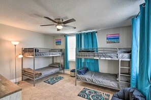 Interior - Walk to Beach: Breezy Galveston Apt w/ Deck! (Galveston)