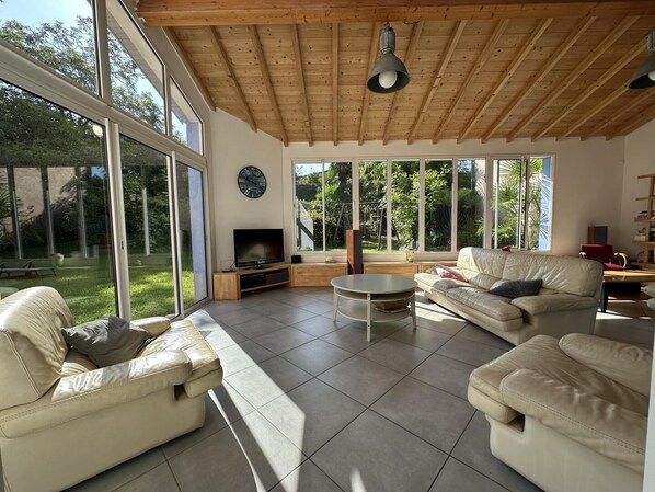 Télévision, cheminée