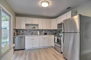 Microwave, oven, stovetop, dishwasher