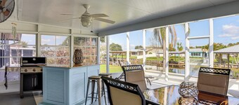 Waterfront Lake Placid Escape w/ Dock & Lanai