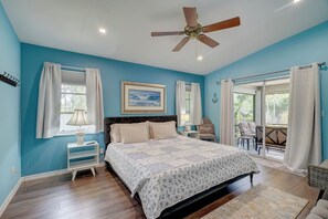 Interior - Game Room & Deck: Spacious Home in St James City (Saint James City)