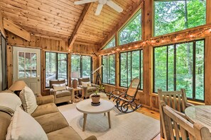 Interior - Rustic-chic Home w/ Decks: Pool + Lake Access (Otis)