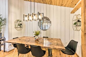 House (4 Bedrooms) | Interior - Rustic-chic Home w/ Decks: Pool + Lake Access (Otis)