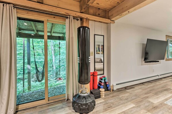 House (4 Bedrooms) | Interior - Rustic-chic Home w/ Decks: Pool + Lake Access (Otis)