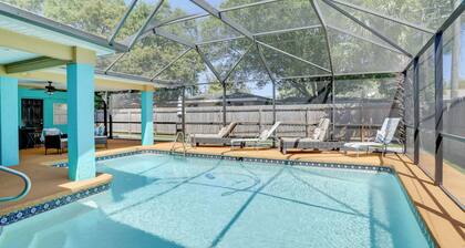 Colorful Coastal Home w/ Pool, 6 Mi to Beach!