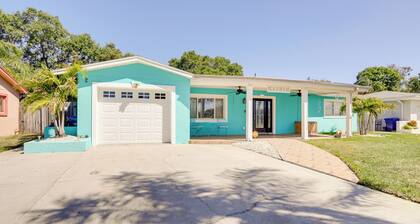 Colorful Coastal Home w/ Pool, 6 Mi to Beach!