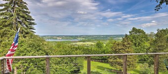 Spectacular Views w/ Deck, Fire Pit, & Game Room!