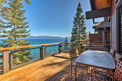 11 Mi to Palisades Tahoe: Lakefront Home w/ View!