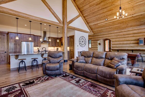 House (3 Bedrooms) | Interior - Luxe Breck Log Cabin w/ Hot Tub, Bar & Views! (Breckenridge)