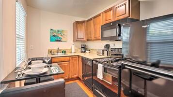 Microwave, oven, stovetop, dishwasher
