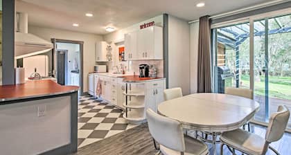 Remodeled Retro Home w/ Deck, Walk to Main Street!