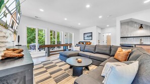 TV, fireplace, ping pong - Tranquil Shores Estate, Luxury Lakefront Compound w/ Heated Salt Pool, Hot Tub, Dock! (Moneta)