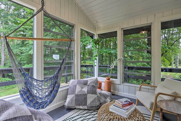 House (3 Bedrooms) | Interior - Modern Hideaway w/ Deck + State Forest Access (Parksville)