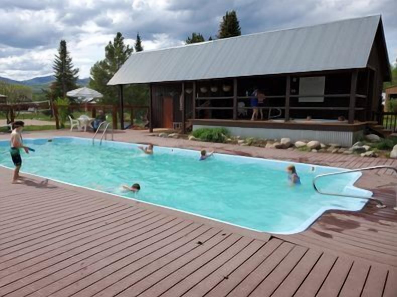 A heated pool